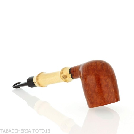 Tsuge Bamboo Straight racine naturelle légère - Pipe Pour le Tabac - Racine naturelle