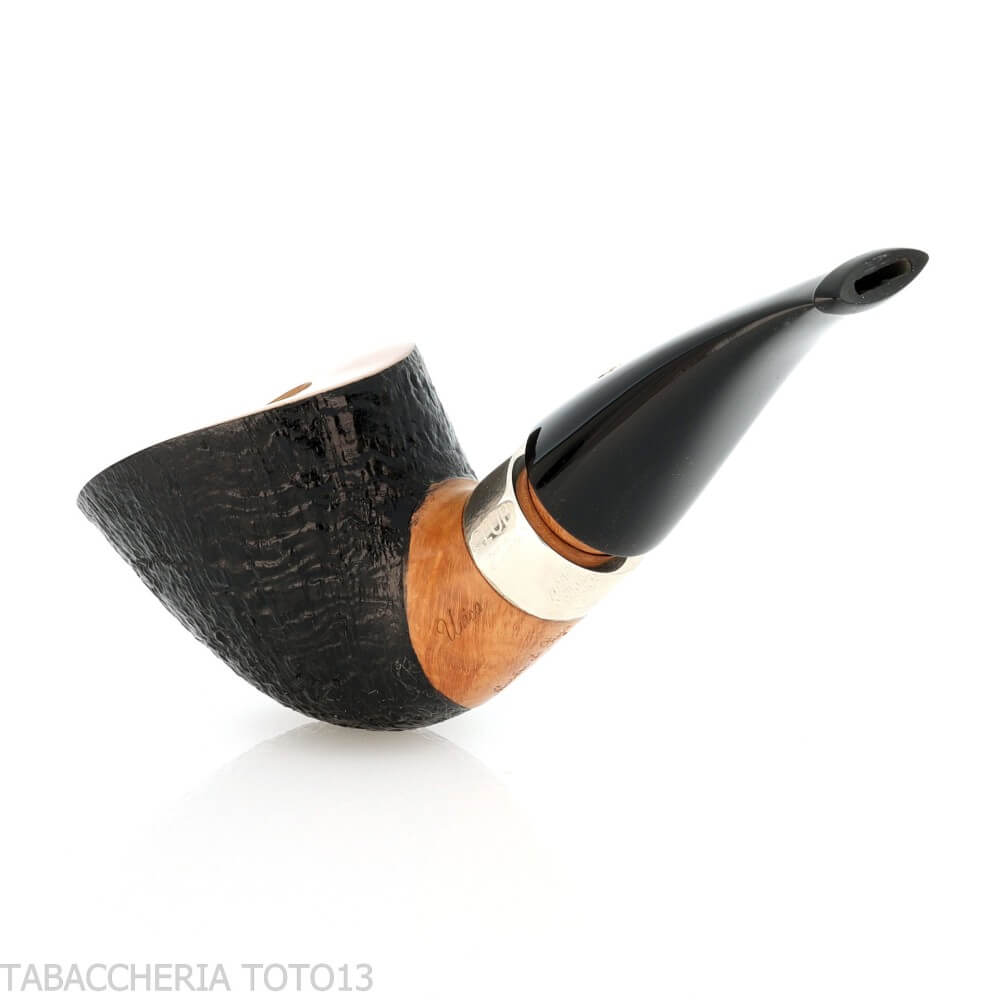 Mastro de Paja club 2024 Unica tobacco pipe nose burner oval shape dublin semi-bent - Mastro de Paja