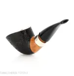 Mastro de Paja club 2024 Unica tobacco pipe nose burner oval shape dublin semi-bent - Tobacco Pipes - Natural root