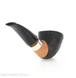 Mastro de Paja club 2024 Unica tobacco pipe nose burner oval shape dublin semi-bent - Tobacco Pipes - Natural root