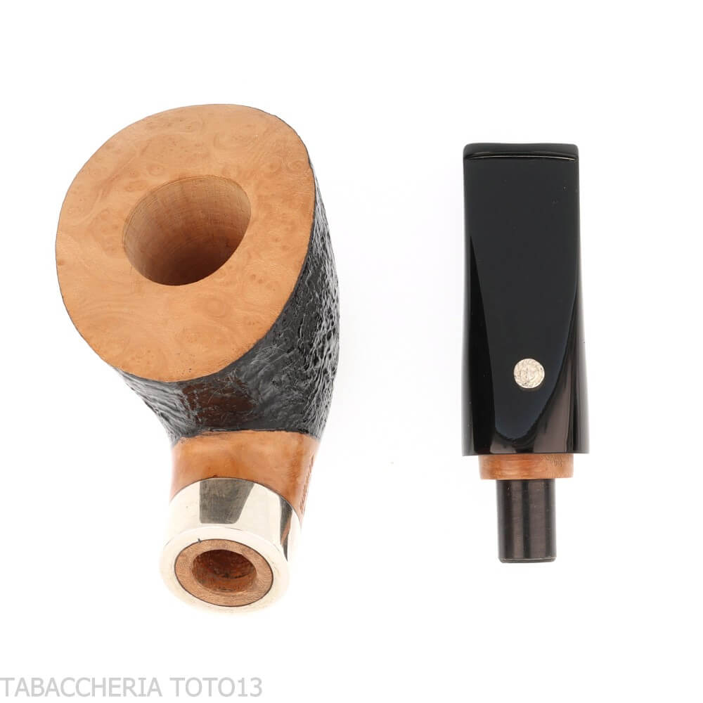 Mastro de Paja club 2024 Unica tobacco pipe nose burner oval shape dublin semi-bent - Mastro de Paja