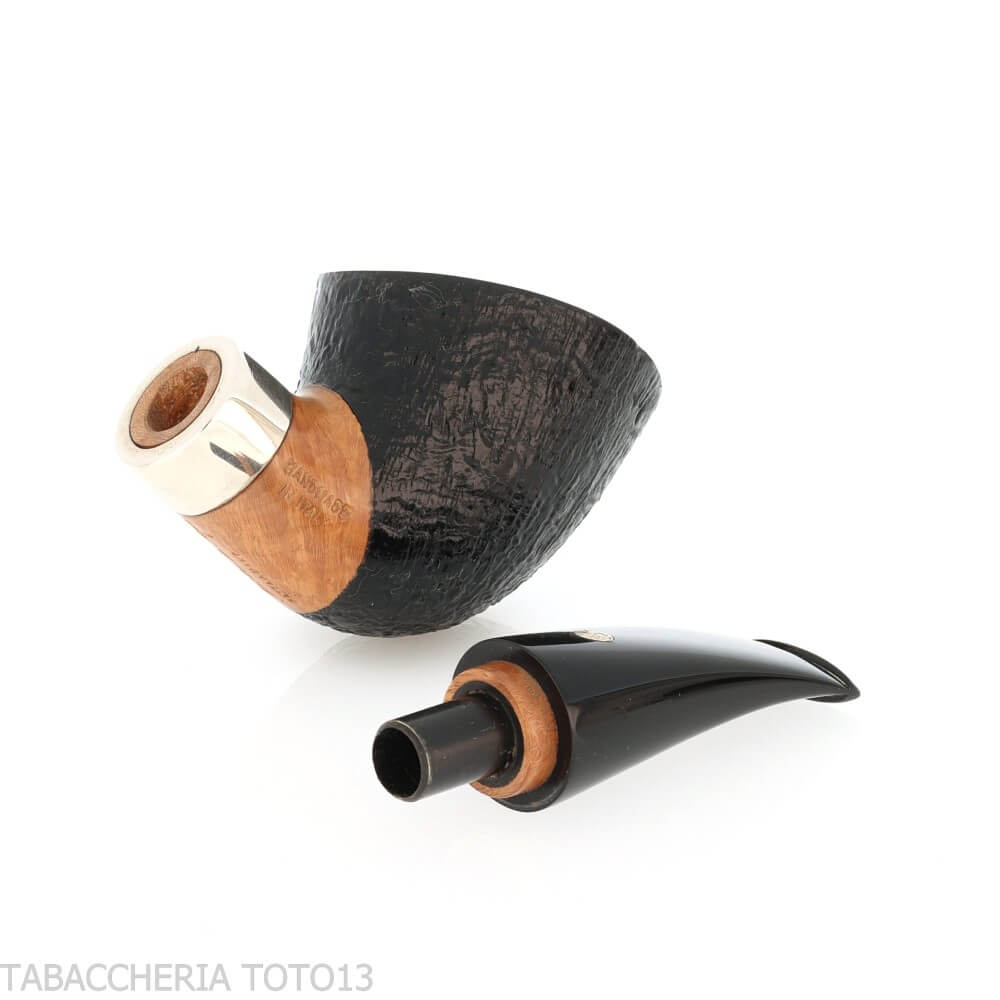 Mastro de Paja club 2024 Unica tobacco pipe nose burner oval shape dublin semi-bent - Mastro de Paja