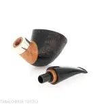 Mastro de Paja club 2024 Unica tobacco pipe nose burner oval shape dublin semi-bent - Tobacco Pipes - Natural root