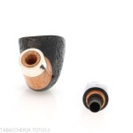 Mastro de Paja club 2024 Unica tobacco pipe nose burner oval shape dublin semi-bent - Mastro de Paja