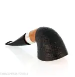 Mastro de Paja club 2024 Unica tobacco pipe nose burner oval shape dublin semi-bent - Tobacco Pipes - Natural root