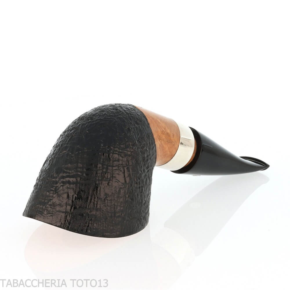 Mastro de Paja club 2024 Unica tobacco pipe nose burner oval shape dublin semi-bent - Mastro de Paja