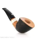 Mastro de Paja club 2024 Unica tobacco pipe nose burner oval shape dublin semi-bent - Tobacco Pipes - Natural root