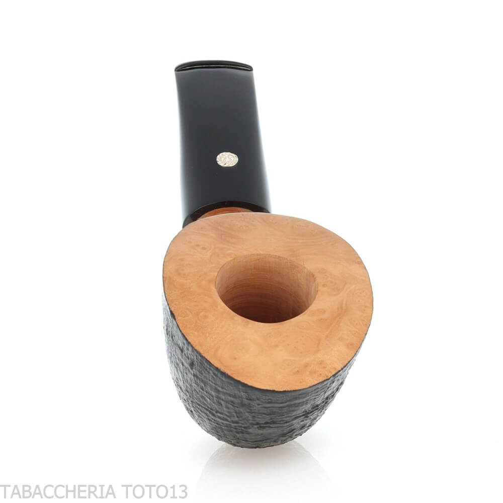 Mastro de Paja club 2024 Unica tobacco pipe nose burner oval shape dublin semi-bent - Mastro de Paja