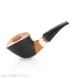 Mastro de Paja club 2024 Unica tobacco pipe nose burner oval shape dublin semi-bent - Tobacco Pipes - Natural root