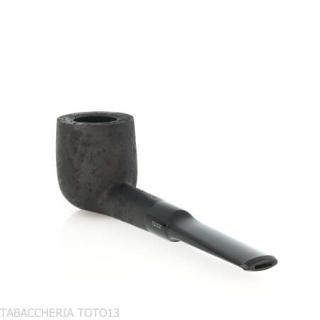 Tsuge Latakia pipa de degustación 23 mm Billar negro arenado - Tsuge Pipe