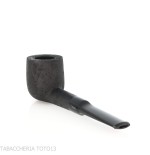 Pipe de dégustation Tsuge Latakia 23 mm Billard noir sablé - Pipe Pour le Tabac - Racine naturelle