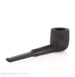 Pipe de dégustation Tsuge Latakia 23 mm Billard noir sablé - Pipe Pour le Tabac - Racine naturelle