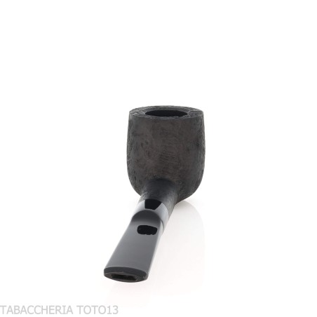 Pipe de dégustation Tsuge Latakia 23 mm Billard noir sablé - Pipe Pour le Tabac - Racine naturelle