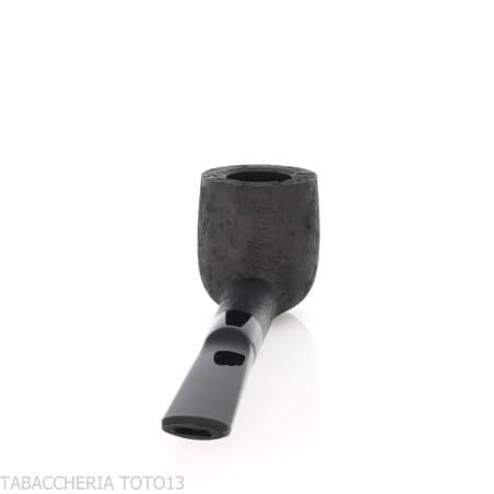 Tsuge Latakia pipa de degustación 23 mm Billar negro arenado - Tsuge Pipe