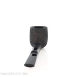 Pipe de dégustation Tsuge Latakia 23 mm Billard noir sablé - Pipe Pour le Tabac - Racine naturelle