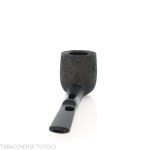 Tsuge Latakia pipa de degustación 23 mm Billar negro arenado - Tsuge Pipe