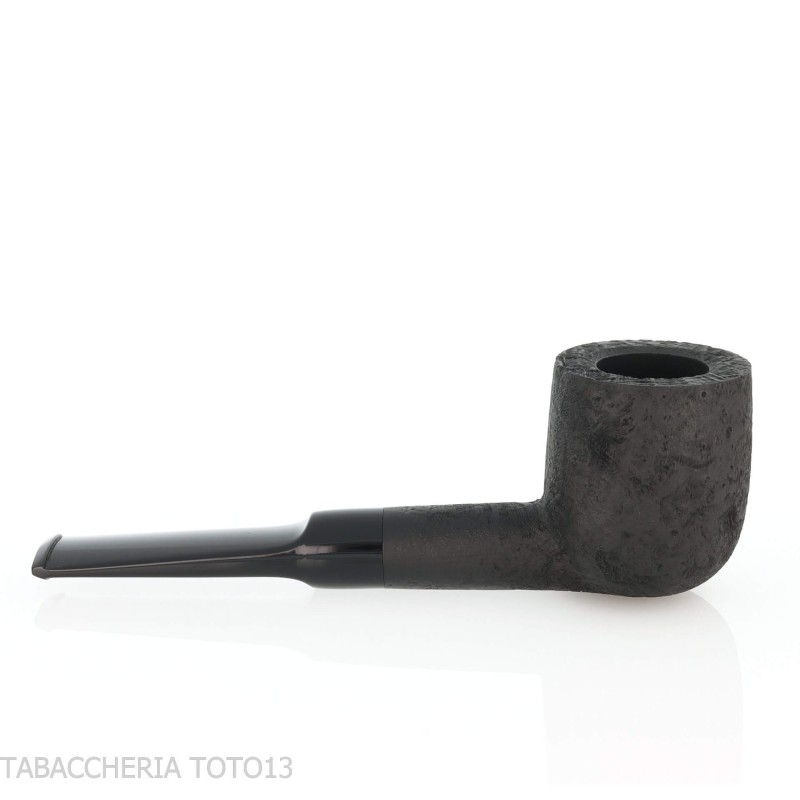 Pipe de dégustation Tsuge Latakia 23 mm Billard noir sablé - Pipe Pour le Tabac - Racine naturelle