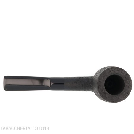 Pipe de dégustation Tsuge Latakia 23 mm Billard noir sablé - Pipe Pour le Tabac - Racine naturelle
