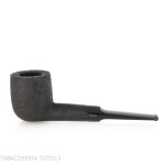 Tsuge Latakia pipa de degustación 23 mm Billar negro arenado - Tsuge Pipe