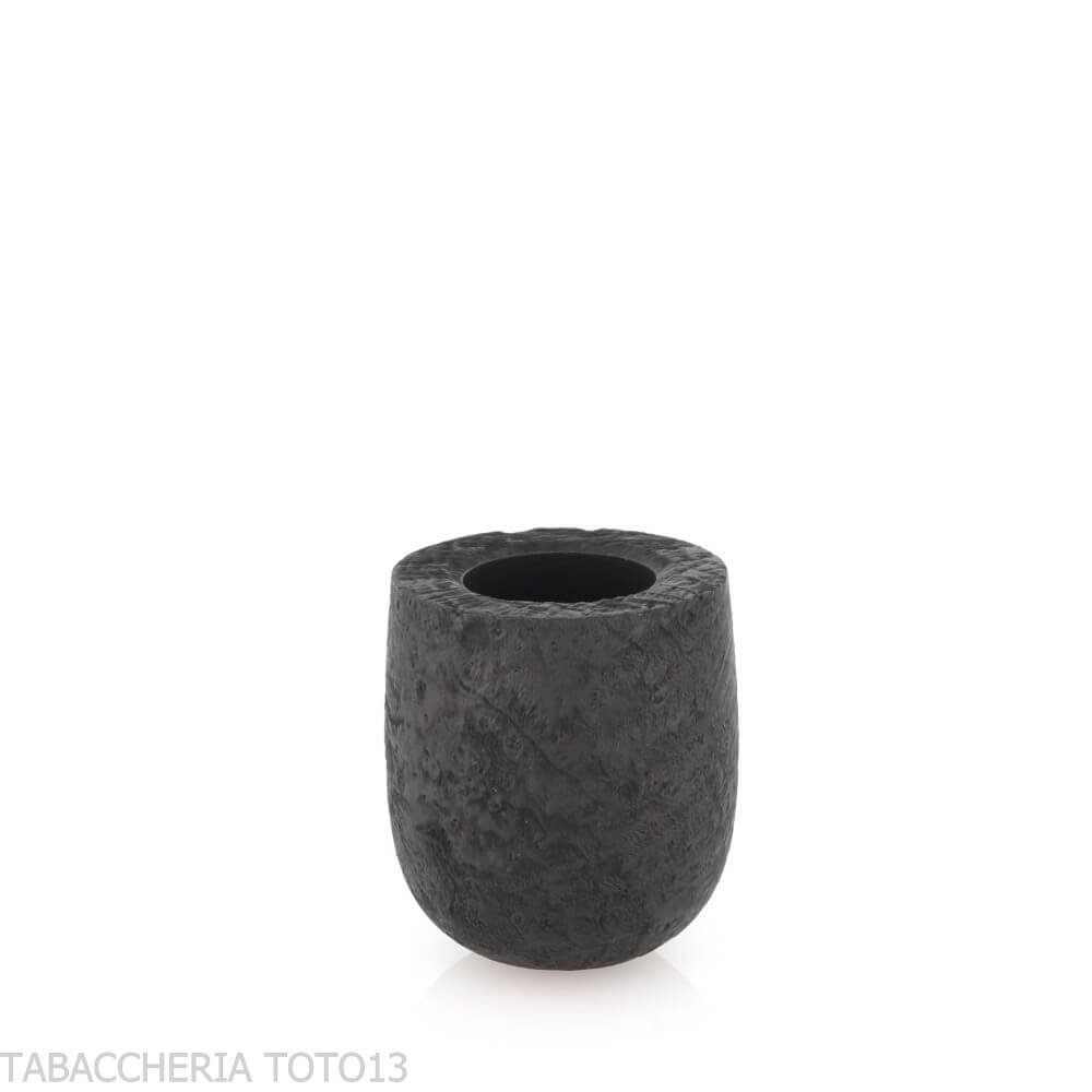 Tsuge Latakia pipa de degustación 23 mm Billar negro arenado - Tsuge Pipe