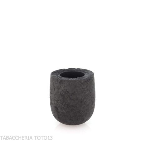 Pipe de dégustation Tsuge Latakia 23 mm Billard noir sablé - Pipe Pour le Tabac - Racine naturelle