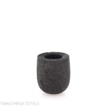 Pipe de dégustation Tsuge Latakia 23 mm Billard noir sablé - Pipe Pour le Tabac - Racine naturelle