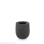 Tsuge Latakia pipa de degustación 23 mm Billar negro arenado - Tsuge Pipe