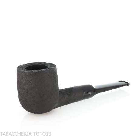 Pipe de dégustation Tsuge Latakia 23 mm Billard noir sablé - Pipe Pour le Tabac - Racine naturelle