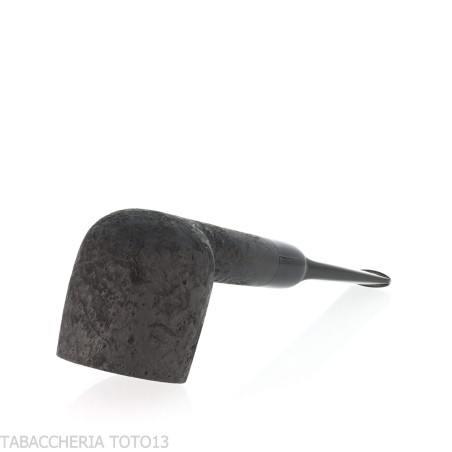 Pipe de dégustation Tsuge Latakia 23 mm Billard noir sablé - Pipe Pour le Tabac - Racine naturelle