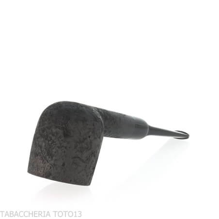 Tsuge Latakia pipa de degustación 23 mm Billar negro arenado - Tsuge Pipe