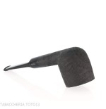 Pipe de dégustation Tsuge Latakia 23 mm Billard noir sablé - Pipe Pour le Tabac - Racine naturelle