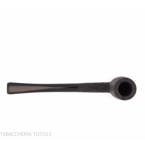 Tsuge ProbierPfeife Flake 16mm chimney gestrahlt schwarz - Tabakpfeifen