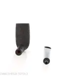 Pipa de degustación Tsuge Flake 16mm chimney negro - Pipas de Tabaco