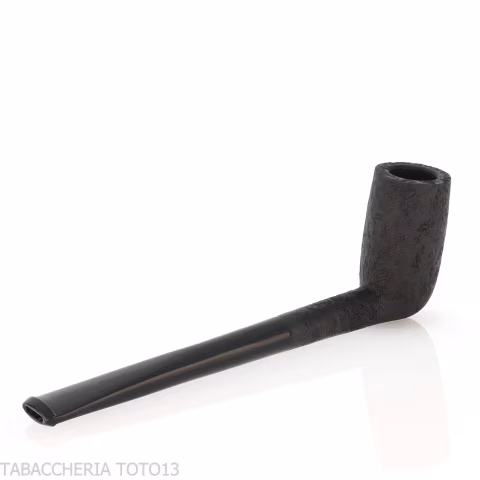 Tsuge ProbierPfeife Flake 16mm chimney gestrahlt schwarz - Tabakpfeifen