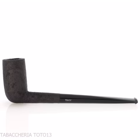 Tsuge ProbierPfeife Flake 16mm chimney gestrahlt schwarz - Tabakpfeifen