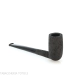 Tsuge degustazione Flake 16 mm Billiard sabbiata nera - Tsuge Pipe