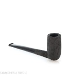 Tsuge ProbierPfeife Flake 16mm chimney gestrahlt schwarz - Tabakpfeifen