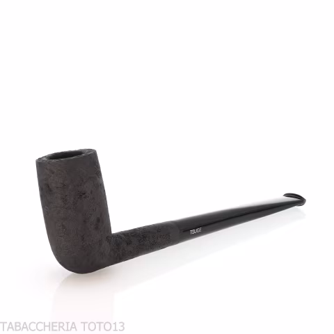 Tsuge ProbierPfeife Flake 16mm chimney gestrahlt schwarz - Tabakpfeifen