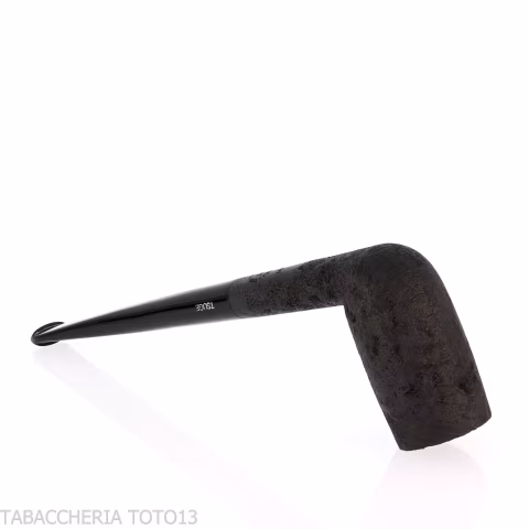 Tsuge ProbierPfeife Flake 16mm chimney gestrahlt schwarz - Tabakpfeifen