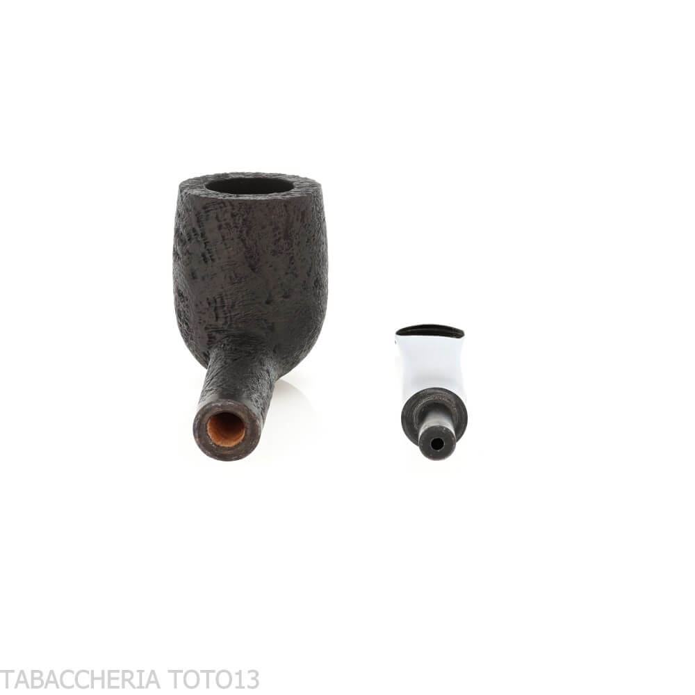 Pipe de dégustation Tsuge Mélange coupe libre 21 mm Billard noir sablé - Tsuge Pipe