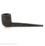 Tsuge tasting pipe Mixture loose cut 21 mm Billiard black sandblasted - Tobacco Pipes - Natural root