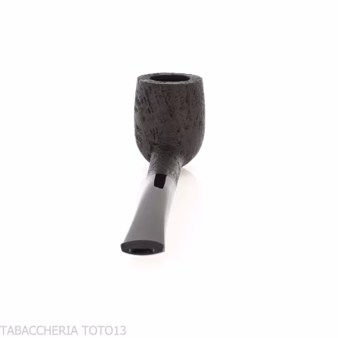 Tsuge tasting pipe Mixture loose cut 21 mm Billiard black sandblasted - Tobacco Pipes - Natural root