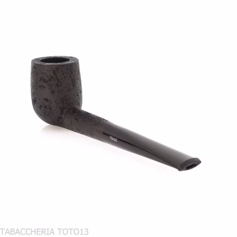 Tsuge tasting pipe Mixture loose cut 21 mm Billiard black sandblasted - Tobacco Pipes - Natural root