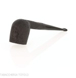 Tsuge tasting pipe Mixture loose cut 21 mm Billiard black sandblasted - Tobacco Pipes - Natural root