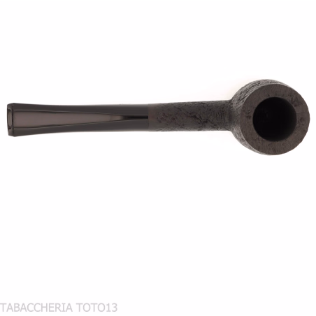 Tsuge tasting pipe Mixture loose cut 21 mm Billiard black sandblasted - Tobacco Pipes - Natural root