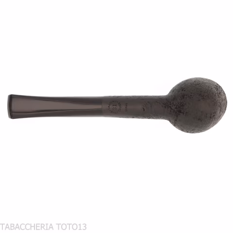Tsuge tasting pipe Mixture loose cut 21 mm Billiard black sandblasted - Tobacco Pipes - Natural root