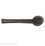 Tsuge tasting pipe Mixture loose cut 21 mm Billiard black sandblasted - Tobacco Pipes - Natural root