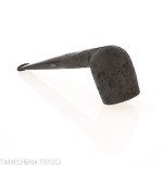 Tsuge tasting pipe Mixture loose cut 21 mm Billiard black sandblasted - Tobacco Pipes - Natural root