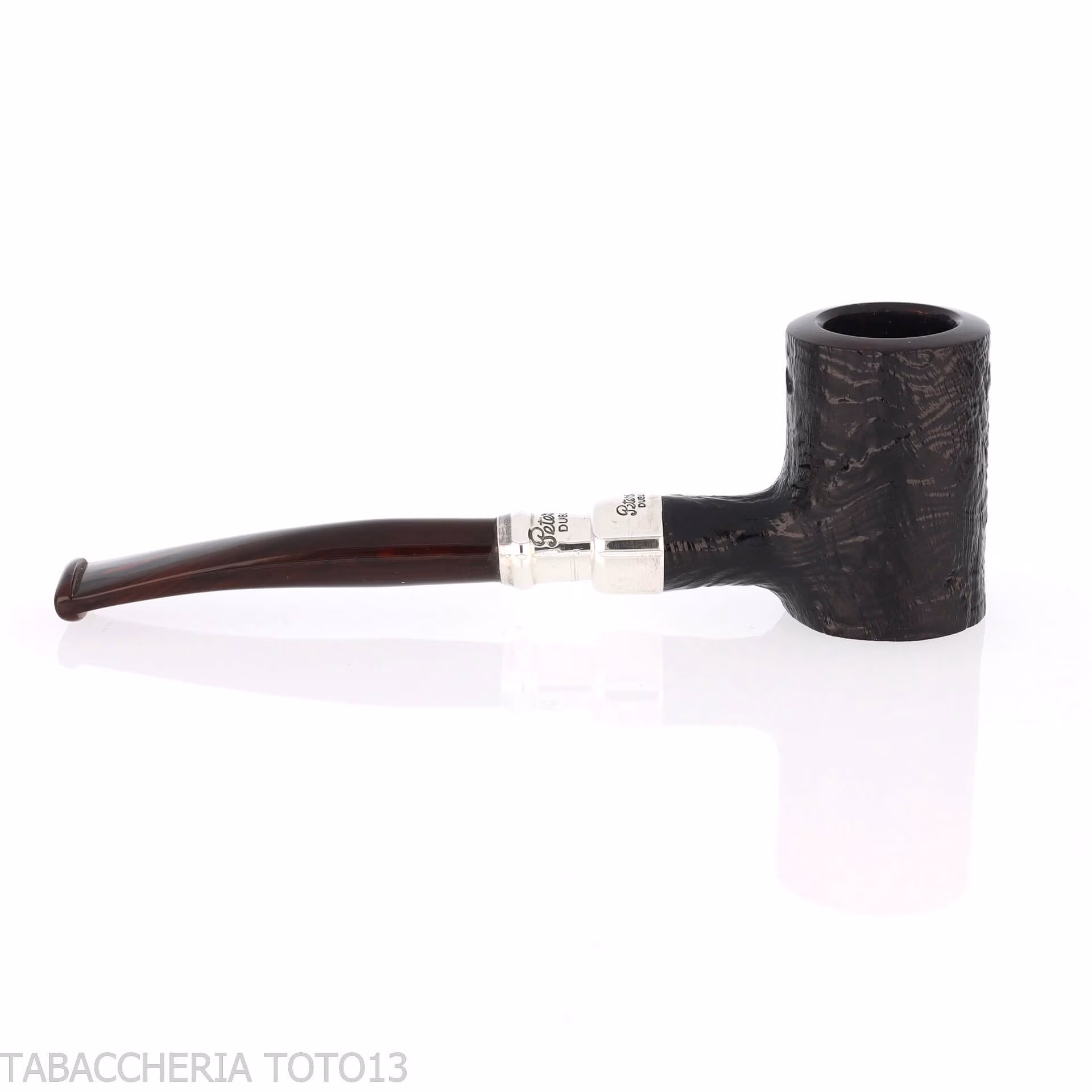 Peterson Newgrange spigot Sandblasted 701 Fishtail poker - Pipe Pour le Tabac - Racine naturelle