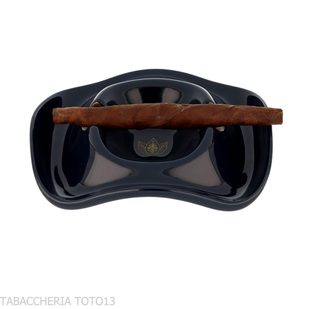 Colored ceramic ashtray for two Toscani cigars - Peroni Firenze